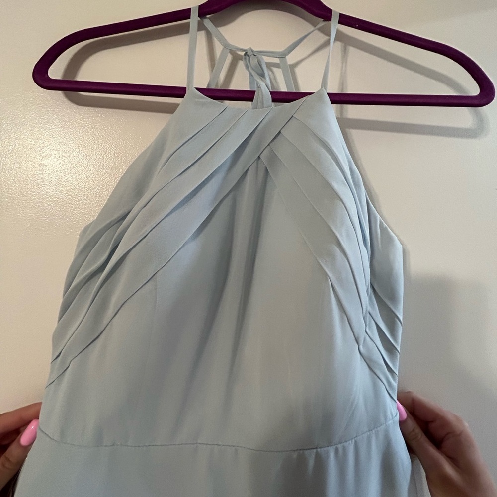 Azazie mist bridesmaid dress. Never worn, never altered.  New with tags. Size A4